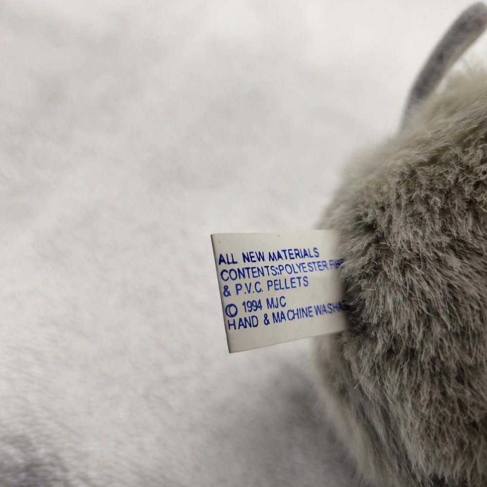 Puffkins‎ Murphy the Gray Mouse 1994 plush by Swibco - Picture 4 of 5